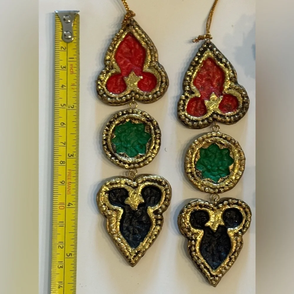 Vintage Pier 1 Christmas Ornaments Lot of 7